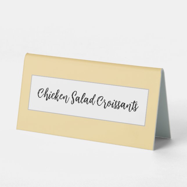 Neutral Tabletop Sign for Showers & Events (Front)