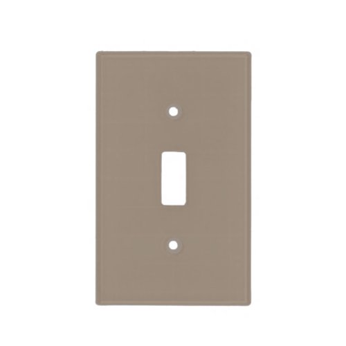 Neutral Taupe Brown Solid Color Brave Ground Light Switch Cover