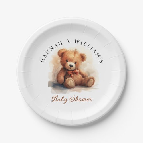 Neutral Teddy Bear Baby Shower