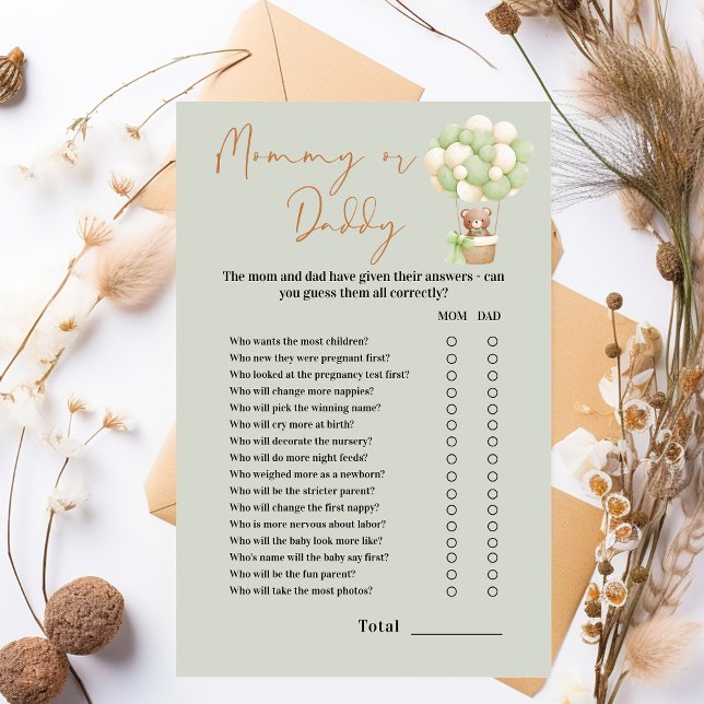 Neutral Teddy Bear Oh Baby Mommy or Daddy (Creator Uploaded)