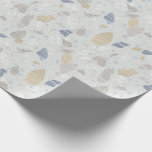 Neutral Terrazzo Tile Print Wrapping Paper