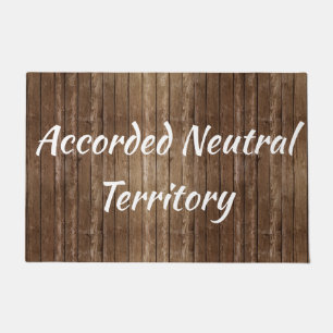 Neutral Territory Custom Doormat Select Text
