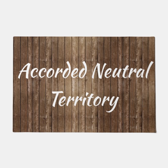 Neutral Territory Custom Doormat Select Text (Front)