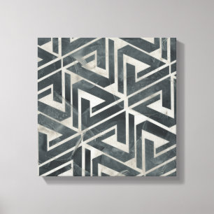 Neutral Tile Collection - Geometric Canvas Print