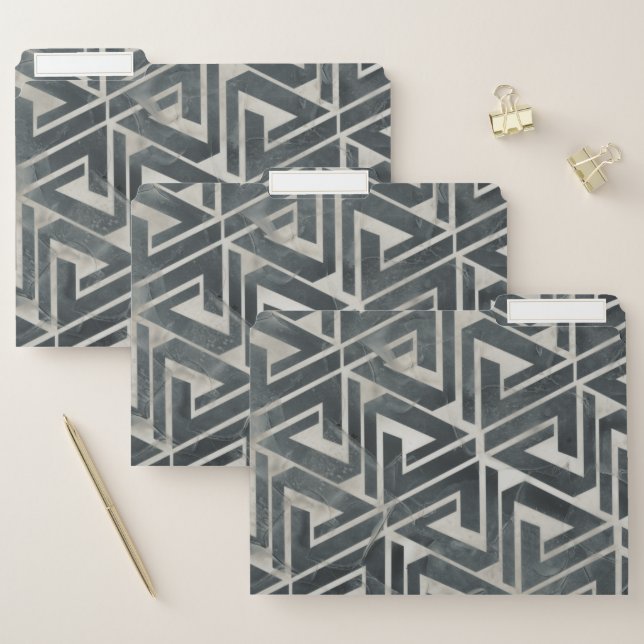 Neutral Tile Collection - Geometric File Folder (Set)