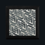 Neutral Tile Collection - Geometric Gift Box<br><div class="desc">Neutral Tile Collection II by June Erica Vess. Features repeating geometric shapes.</div>