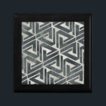 Neutral Tile Collection - Geometric Gift Box<br><div class="desc">Neutral Tile Collection II by June Erica Vess. Features repeating geometric shapes.</div>