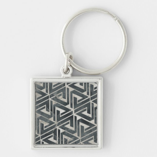 Neutral Tile Collection - Geometric Keychain (Front)