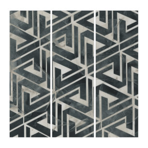 Neutral Tile Collection - Geometric Triptych
