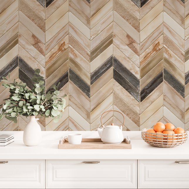 Neutral Toned Chevron and Herringbone Wallpaper (Creator Uploaded)