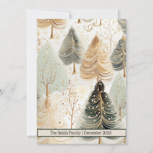 Neutral Tones Captivating Christmas Magic Holiday Card