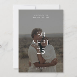 Neutral Tones Save the Date Card