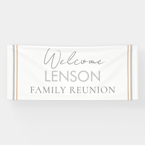 Neutral Trendy Family Reunion banner