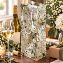 Neutral Vintage White Wildflower Floral