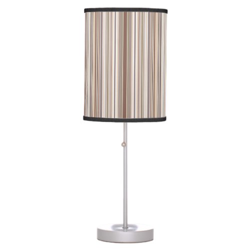 Neutral Warm Stripes Table Lamp