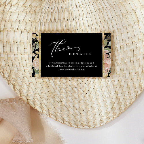 Neutral Watercolor Floral and Gold Wedding Details