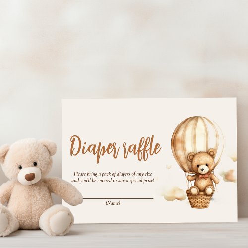 Neutral We Can Bearly Wait Enclosure Card