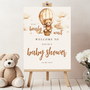 Neutral We Can Bearly Wait Foam Board