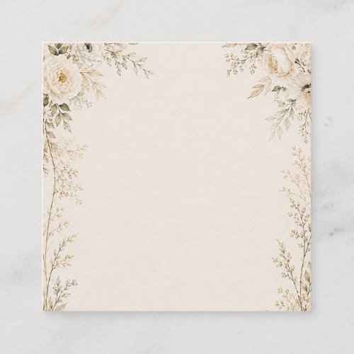 Neutral Wedding Invitation with Refined Florals