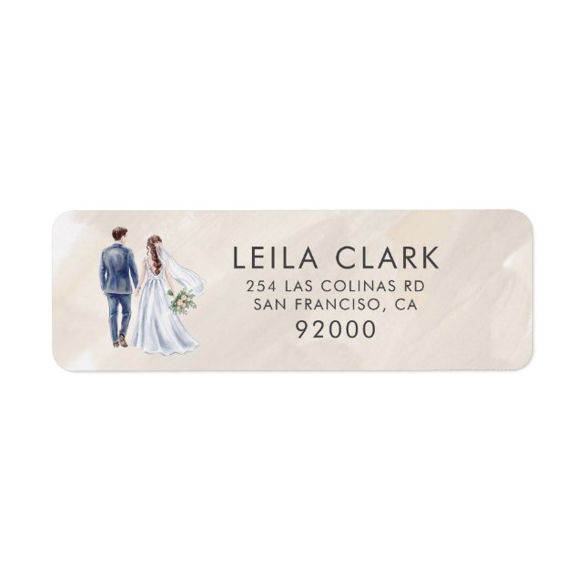 Neutral Wedding Vendor (Generic) Return Address  Label (Front)