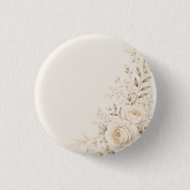 Neutral Wedding with Refined Florals Button (Front)