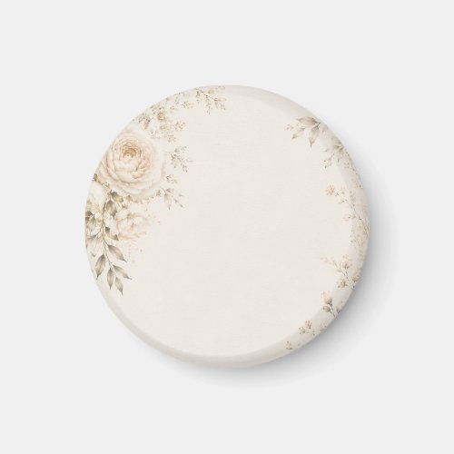 Neutral Wedding with Refined Florals Magnet