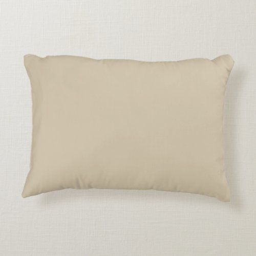 Neutral Wheat Brown Solid Color Pairs Warm Straw Accent Pillow