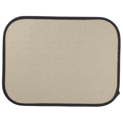 Neutral Wheat Brown Solid Color Pairs Warm Straw Car Floor Mat
