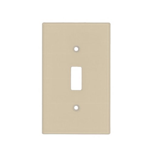 Neutral Wheat Brown Solid Color Pairs Warm Straw Light Switch Cover