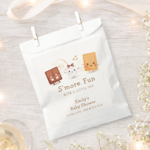 Neutral Whimsical S'more Fun Baby Shower  Favor Bag