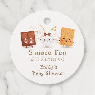 Neutral Whimsical S'more Fun Baby Shower  Favor Tags
