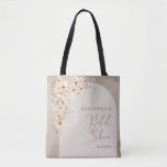 Neutral wildflowers boho arch Bridesmaid gift Tote Bag<br><div class="desc">Beauty popular now design for Tote Bag - the perfect bridesmaid  gift  - Elegant watercolor wildflowers in trendy earthy colors – ivory,  beige,  shades of light brown,  white and touching of blush,  delicate woven into boho arch.</div>