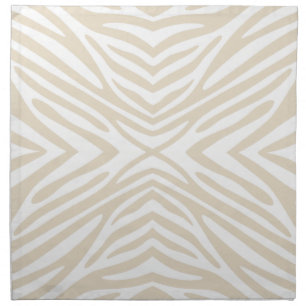 Neutral Zebra Napkin