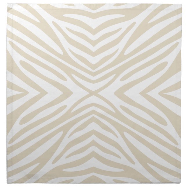 Neutral Zebra Napkin (Front)