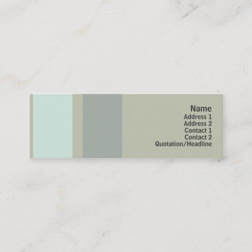 Neutrality - Skinny Business Card Templates