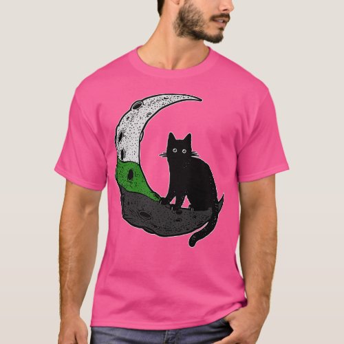 Neutrois Cat Moon LGBT Pride Flag T_Shirt