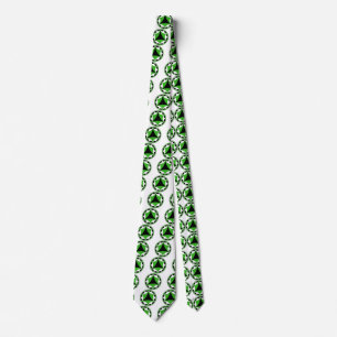 Neutrois flag fractal neck tie