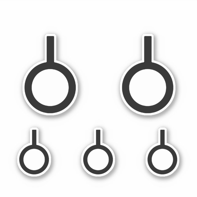 Neutrois Gender Symbol Sticker (Front)