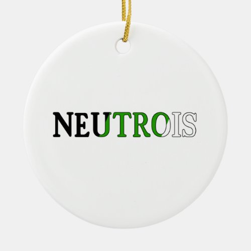 Neutrois Pride  Ceramic Ornament