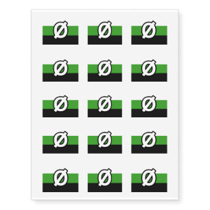 Neutrois Pride Temporary Tattoos