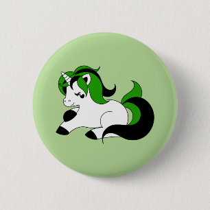 Neutrois unicorn pinback button