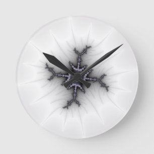 Neutron Star - Fractal Art Round Clock