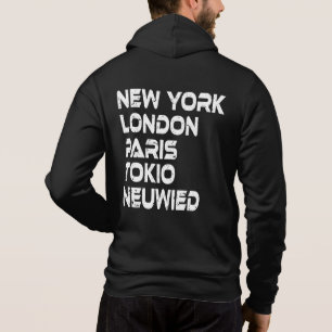 Neuwied New York London Tokyo Paris Hoodie