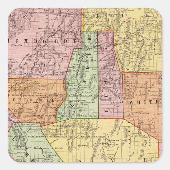 Nevada 4 square sticker (Front)