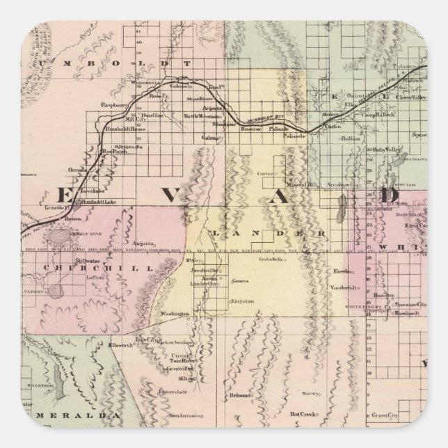 Nevada 5 square sticker (Front)