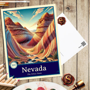 Nevada Anime Style Cel Shaded Postcard