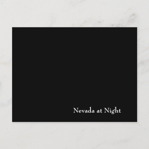 Nevada at Night Postcard