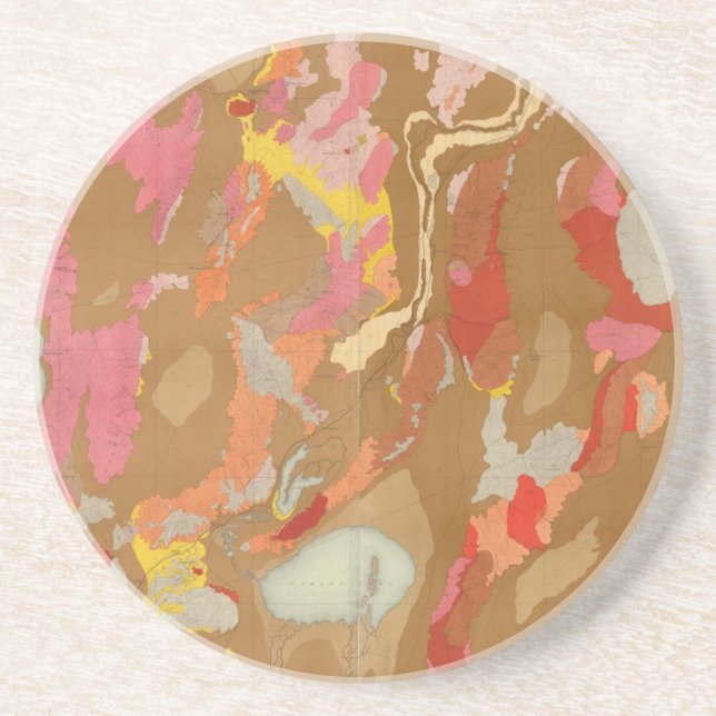 Nevada Basin Geological Sandstone Coaster (Front)