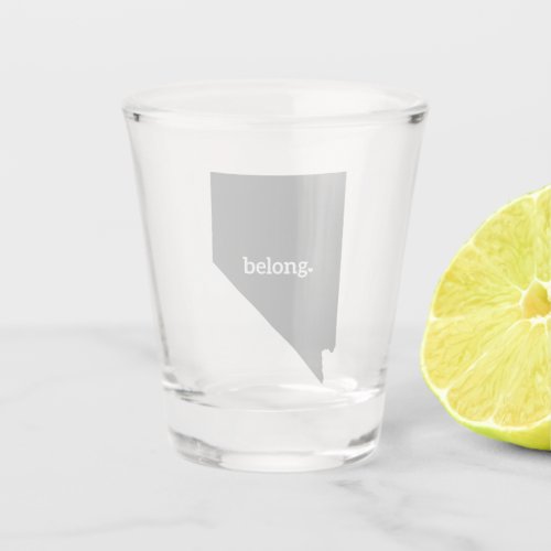 Nevada Belong State Map Shot Glass