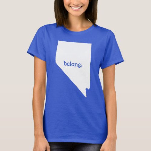 Nevada Belong State Map T_Shirt